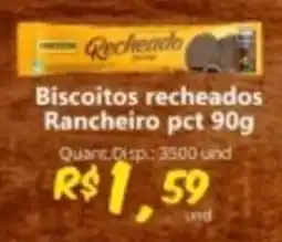 Supermercados Manentti Biscoitos recheados rancheiro pct oferta