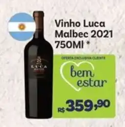 Covabra Supermercados Vinho Luca Malbec 2021 oferta