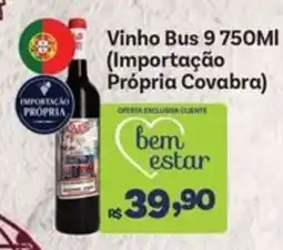 Covabra Supermercados Vinho Bus 9 oferta