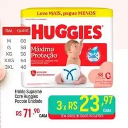Muffato Fralda supreme care huggies oferta