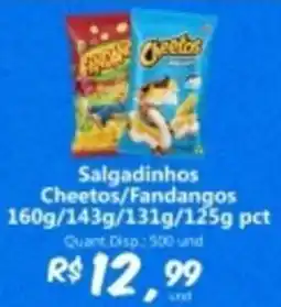 Supermercados Manentti Salgadinhos Cheetos/Fandangos oferta