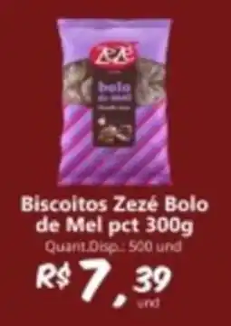 Supermercados Manentti Biscoitos Zezé Bolo de Mel oferta