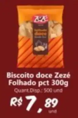 Supermercados Manentti Biscoito doce Zezé Folhado oferta