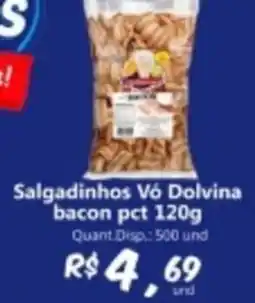 Supermercados Manentti Salgadinhos Vó Dolvina bacon pct oferta