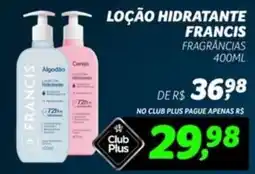 Supermercado Cubatao Loção hidratante francis fragrâncias oferta