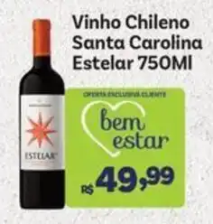 Covabra Supermercados Vinho chileno santa carolina estelar oferta