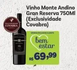 Covabra Supermercados Vinho Monte Andino Gran Reserva oferta