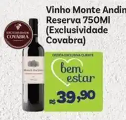 Covabra Supermercados Vinho Monte Andino Reserva oferta