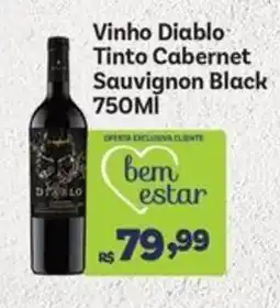 Covabra Supermercados Vinho Diablo Tinto Cabernet Sauvignon Black oferta