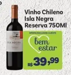 Covabra Supermercados Vinho chileno isla negra reserva oferta