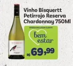 Covabra Supermercados Vinho Bisquertt Petirrojo Reserva Chardonnay oferta