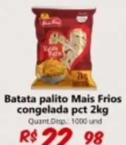 Supermercados Manentti Batata palito mais frios congelada oferta
