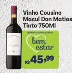 Covabra Supermercados Vinho Cousino Macul Don Matias Tinto oferta