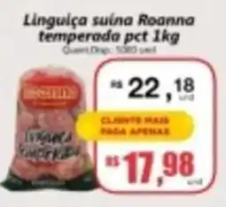 Supermercados Manentti Linguiça suína Roanna temperada pct oferta