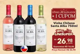 UniSuper Vinho chileno santa alba oferta