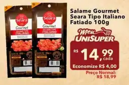 UniSuper Salame gourmet seara tipo italiano oferta