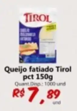 Supermercados Manentti Queijo fatiado tirol oferta