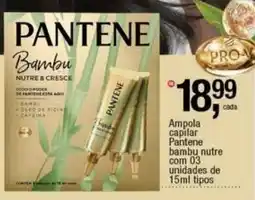Frangolândia Ampola capilar pantene bambu nutre oferta