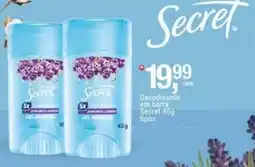 Frangolândia Desodorante em barra secret 45g tipos oferta