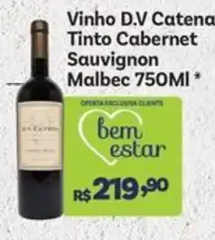 Covabra Supermercados Vinho D.V Catena Tinto Cabernet Sauvignon Malbec oferta