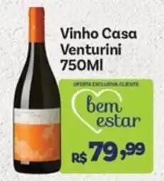 Covabra Supermercados Vinho Casa Venturini 750ml oferta