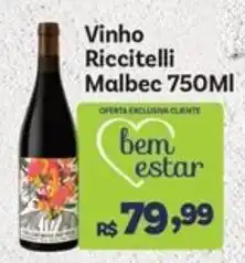 Covabra Supermercados Vinho Riccitelli Malbec oferta