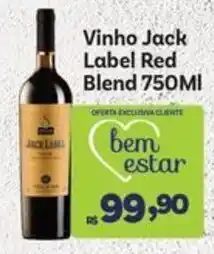 Covabra Supermercados Vinho jack label red blend oferta