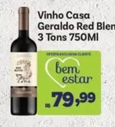 Covabra Supermercados Vinho Casa Geraldo Red Blend oferta