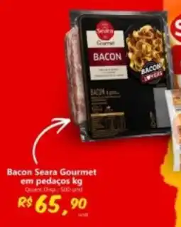 Supermercados Manentti Bacon seara gourmet em pedaços oferta