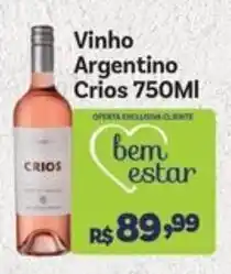 Covabra Supermercados Vinho Argentino Crios oferta