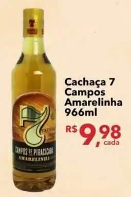 UniSuper Cachaça 7 Campos Amarelinha oferta