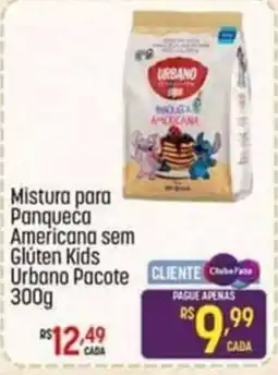 Muffato Mistura para Panqueca Americana sem Glúten Kids Urbano Pacote oferta