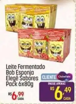 Muffato Leite fermentado bob esponja elegê sabores oferta