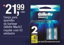 Frangolândia Carga para aparelho de barbear Gillette Mach3 regular oferta