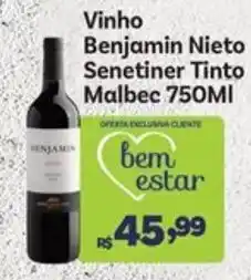 Covabra Supermercados Vinho Benjamin Nieto Senetiner Tinto Malbec oferta