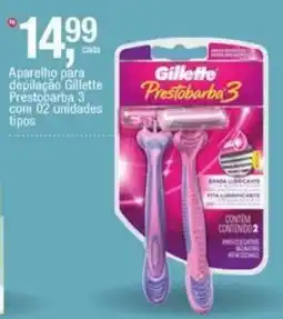 Frangolândia Aparelho para depilação gillette prestobarba 3 oferta
