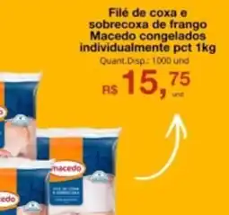 Supermercados Manentti Filé de coxa e sobrecoxa de frango oferta