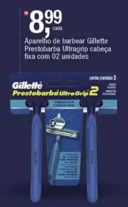 Frangolândia Aparelho de barbear gillette prestobarba ultragrip cabeça fixa oferta
