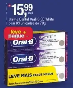 Frangolândia Creme Dental Oral-B 3D White oferta