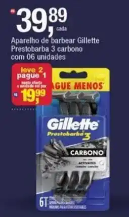 Frangolândia Aparelho de barbear gillette prestobarba 3 carbono oferta