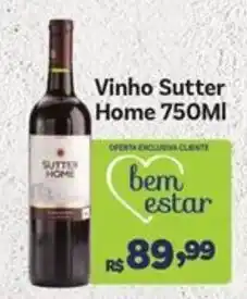 Covabra Supermercados Vinho Sutter Home 750ml oferta