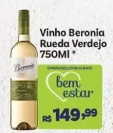 Covabra Supermercados Vinho Beronia Rueda Verdejo oferta