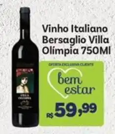 Covabra Supermercados Vinho Italiano Bersaglio Villa Olimpia oferta