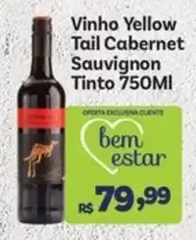 Covabra Supermercados Vinho Yellow Tail Cabernet Sauvignon Tinto oferta