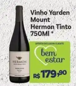 Covabra Supermercados Vinho Yarden Mount Hermion Tinto oferta