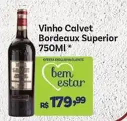Covabra Supermercados Vinho Calvet Bordeaux Superior oferta