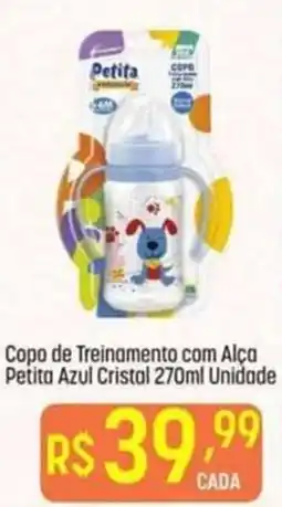 Muffato Copo de Treinamento com Alça Petita Azul Cristal oferta