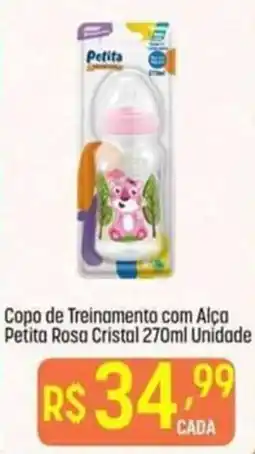 Muffato Copo de Treinamento com Alça Petita Rosa Cristal oferta