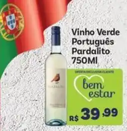 Covabra Supermercados Vinho Verde Português Pardalito oferta