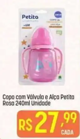 Muffato Copo com Válvula e Alça Petita Rosa oferta